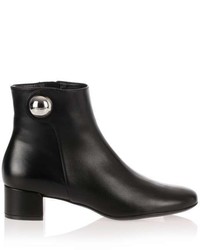 Salvatore Ferragamo Figaro Black Leather Ankle Boot