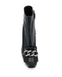 Casadei Fringed Chain Boots