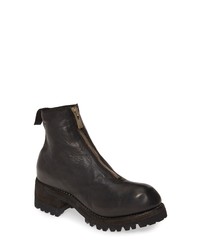 Guidi Front Zip Lug Sole Boot