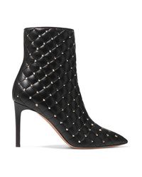 Valentino Garavani The Quilted Leather Ankle Boots