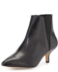 Donald J Pliner Geeo Leather Pointed Toe Bootie Black