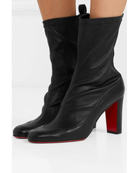 Christian Louboutin Gena 85 Stretch Leather Sock Boots