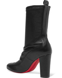 Christian Louboutin Gena 85 Stretch Leather Sock Boots