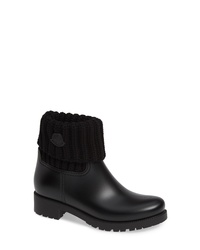 Moncler Ginette Stivale Knit Cuff Water Resistant Rain Boot