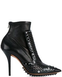 Givenchy Woven Front Panel Ankle Boots