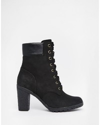Timberland Glancy Black 6in Heeled Boots