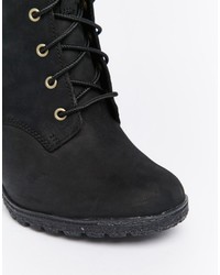 Timberland Glancy Black 6in Heeled Boots