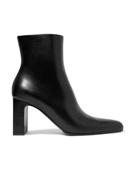 Balenciaga Glossed Leather Ankle Boots