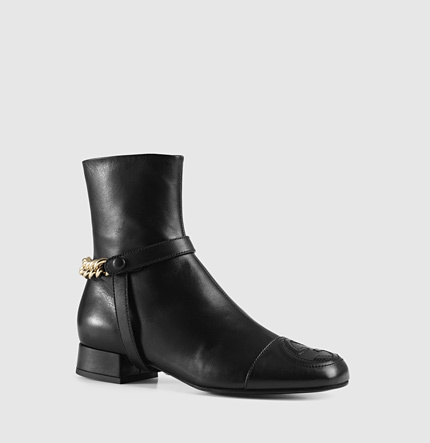 død Bluebell fire Gucci Soho Leather Ankle Boot, $1,100 | Gucci | Lookastic