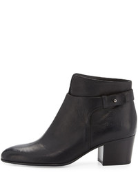 Vince Harriet Leather Ankle Boot Black