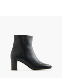 J.Crew Heeled Ankle Boots In Leather