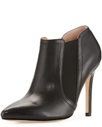 Halston Heritage Wendy Leather Pointed Bootie Black