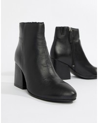 Pull&Bear High Heeled Leather Boot