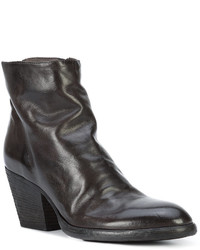 Officine Creative Jacqueline Creased Ankle Boots