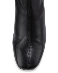 Donald J Pliner Jax Contrast Heel Leather Bootie Black