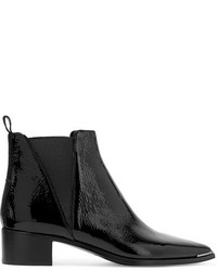 Acne Studios Jensen Patent Leather Ankle Boots Black