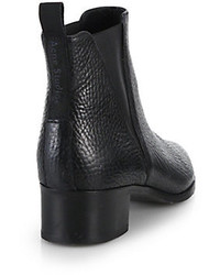 Acne Studios Jensen Pebbled Leather Ankle Boots