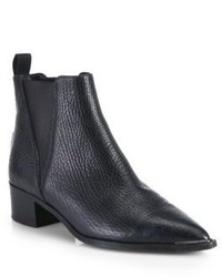 Acne Studios Jensen Pebbled Leather Ankle Boots