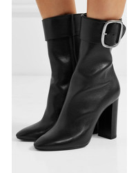 Saint Laurent Joplin Leather Ankle Boots