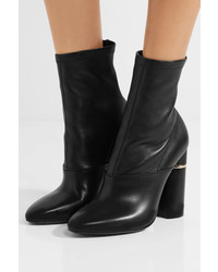 3.1 Phillip Lim Kyoto Leather Ankle Boots Black