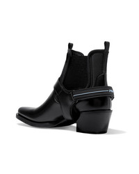 Prada Leather And Neoprene Ankle Boots