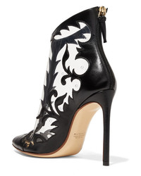 Francesco Russo Leather And Pvc Ankle Boots