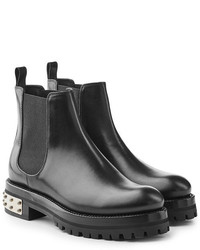 Alexander McQueen Leather Ankle Boots