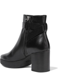Tod's Leather Ankle Boots Black