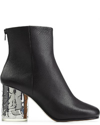 Maison Margiela Leather Ankle Boots With Statet Heel