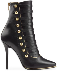 Balmain Leather Boots With Buttons