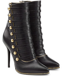 Balmain Leather Boots With Buttons