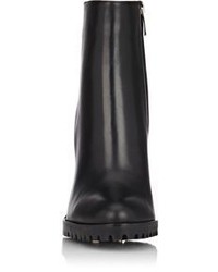 Gianvito Rossi Leather Side Zip Ankle Boots