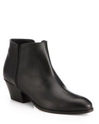 Giuseppe Zanotti Leather Stacked Heel Ankle Boots