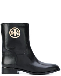 Tory Burch Logo Ankle Boots