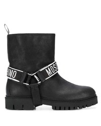 Moschino Logo Band Ankle Boots