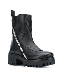 Love Moschino Logo Strap Boots