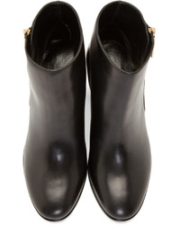 Burberry London Black Leather Ankle Boots