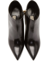Burberry London Black Leather Bamburgh Ankle Boots