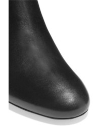 Saint Laurent Loulou Leather Ankle Boots Black