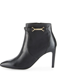 Cole Haan Loveth Side Buckle Leather Bootie Black