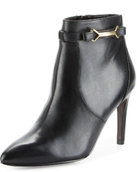 Cole Haan Loveth Side Buckle Leather Bootie Black