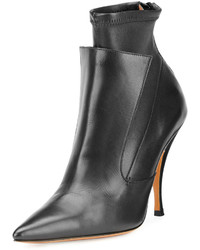 Givenchy Lux Leather Layered Ankle Boot Black