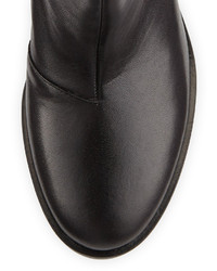 Maison Margiela Stretch Back Leather Ankle Boot Black