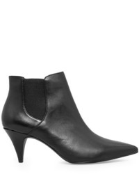 Mango Leather Ankle Boots