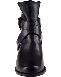Stuart Weitzman Manlow Ankle Boot Black Leather