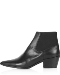 Topshop Marr Leather Ankle Boots
