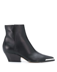 Sergio Rossi Metal Detail Ankle Boots