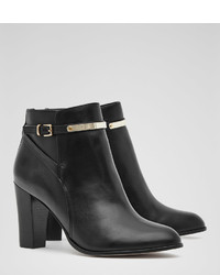 Reiss Mia Ankle Strap Leather Boots