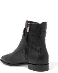 Jimmy Choo Mitchel Leather Ankle Boots Black
