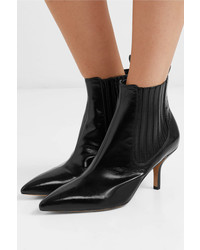 Diane von Furstenberg Mollo Leather Ankle Boots